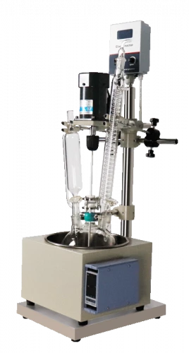 Однослойный стеклянный реактор 5 л DF-5L с ванной